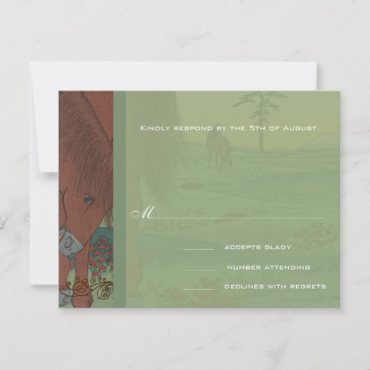 結婚式招待状アーティスト歌川広重 招待状 (正面)