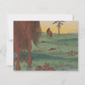 結婚式招待状アーティスト歌川広重 招待状 (裏面)