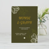 結婚式招待状アート 招待状 (スタンド正面)