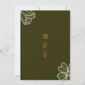 結婚式招待状アート 招待状 (裏面)