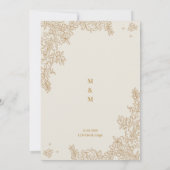 結婚式招待状アート 招待状 (裏面)