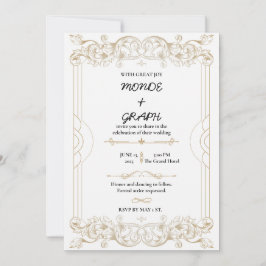 結婚式招待状アート 招待状