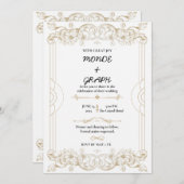 結婚式招待状アート 招待状 (正面/裏面)