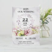 結婚式招待状アート 招待状 (スタンド正面)