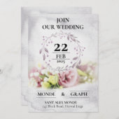 結婚式招待状アート 招待状 (正面/裏面)