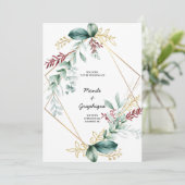 結婚式招待状アート 招待状 (スタンド正面)