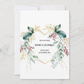 結婚式招待状アート 招待状 (裏面)