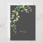 結婚式招待状アート 招待状 (裏面)