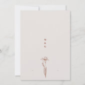 結婚式招待状アート 招待状 (裏面)