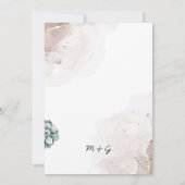 結婚式招待状アート 招待状 (裏面)