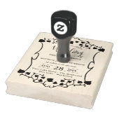 結婚式招待状インクスタンプ – カスタムヴィンテージDIY ラバースタンプ (スタンプ)