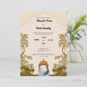 結婚式招待状インディアン 招待状 (スタンド正面)