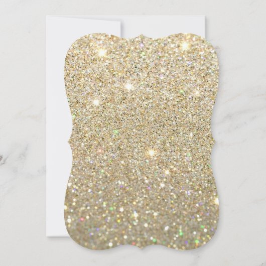 結婚式招待状ウェディングデイファブ – 金ゴールド 招待状 (裏面)