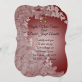 結婚式招待状エレガントとアイビーカスタムの色 招待状 (正面/裏面)