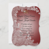 結婚式招待状エレガントとアイビーカスタムの色 招待状 (正面)