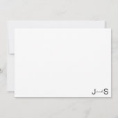 結婚式招待状エレガントインクの金ゴールドNブラック 招待状 (裏面)