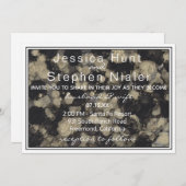 結婚式招待状エレガントインクの金ゴールドNブラック 招待状 (正面/裏面)