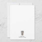 結婚式招待状エレガントエンボスルック・キャンバス、 招待状 (裏面)