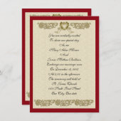 結婚式招待状エレガントカスタム設計 招待状 (正面/裏面)