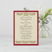 結婚式招待状エレガントカスタム設計 招待状 (スタンド正面)