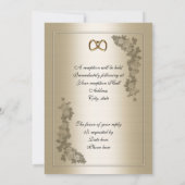 結婚式招待状エレガントサテンルック 招待状 (裏面)