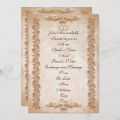 結婚式招待状エレガントフォーマルフローラ 招待状 (正面/裏面)