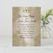 結婚式招待状エレガントプルメリア 招待状 (スタンド正面)