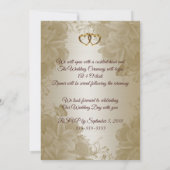 結婚式招待状エレガントプルメリア 招待状 (裏面)