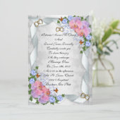 結婚式招待状エレガントランとリボン 招待状 (スタンド正面)