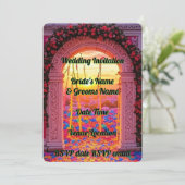 結婚式招待状エレガントロマンフローラ素朴 招待状 (スタンド正面)