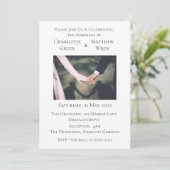 結婚式招待状エレガント保持手 招待状 (スタンド正面)