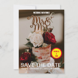 結婚式招待状エレガント映画の表紙 招待状