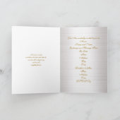 結婚式招待状エレガント縁ど金ゴールド 招待状 (内部)