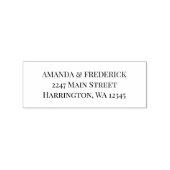 結婚式招待状エンベロープ差出人住所 ラバースタンプ (インプリント)