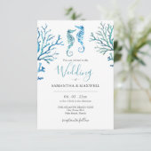 結婚式招待状オンザバジェットビーチ乗馬 招待状 (スタンド正面)