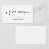 結婚式招待状オンラインRSVP、テーマカジュアルカード エンクロージャーカード (正面/裏面)