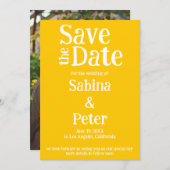 結婚式招待状カスタム写真DATEカードを保存 セーブザデート (正面/裏面)