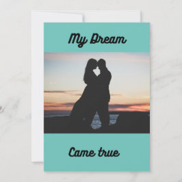 結婚式招待状カップルとサンセットカスタマイズ 招待状