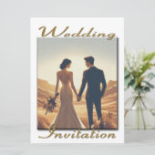 結婚式招待状カップル 招待状 (スタンド正面)