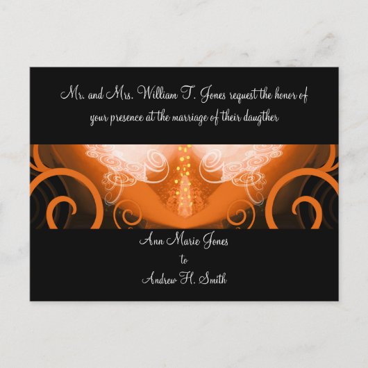 結婚式招待状カラリリー インビテーションポストカード (正面)