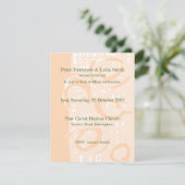 結婚式招待状カルチャーモザイクフローラピーチ (スタンド正面)