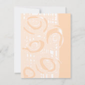 結婚式招待状カルチャーモザイクフローラピーチ (裏面)