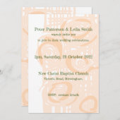 結婚式招待状カルチャーモザイクフローラ桃2 招待状 (正面/裏面)