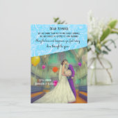 結婚式招待状カードに参加できない (スタンド正面)