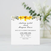 結婚式招待状カードビューティフルフローラスクエア 招待状 (スタンド正面)