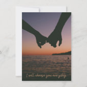 結婚式招待状カード日付を保存Beige Minima 招待状 (裏面)