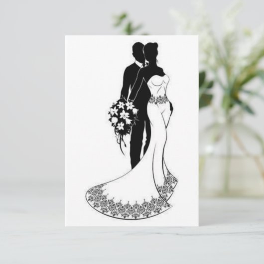 結婚式招待状カード (スタンド正面)