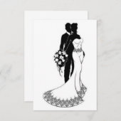 結婚式招待状カード (正面/裏面)