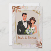 結婚式招待状カード セーブザデート (裏面)