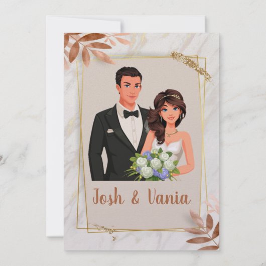 結婚式招待状カード セーブザデート (裏面)